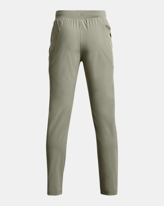 Boys' UA Unstoppable Tapered Pants in Green image number 1